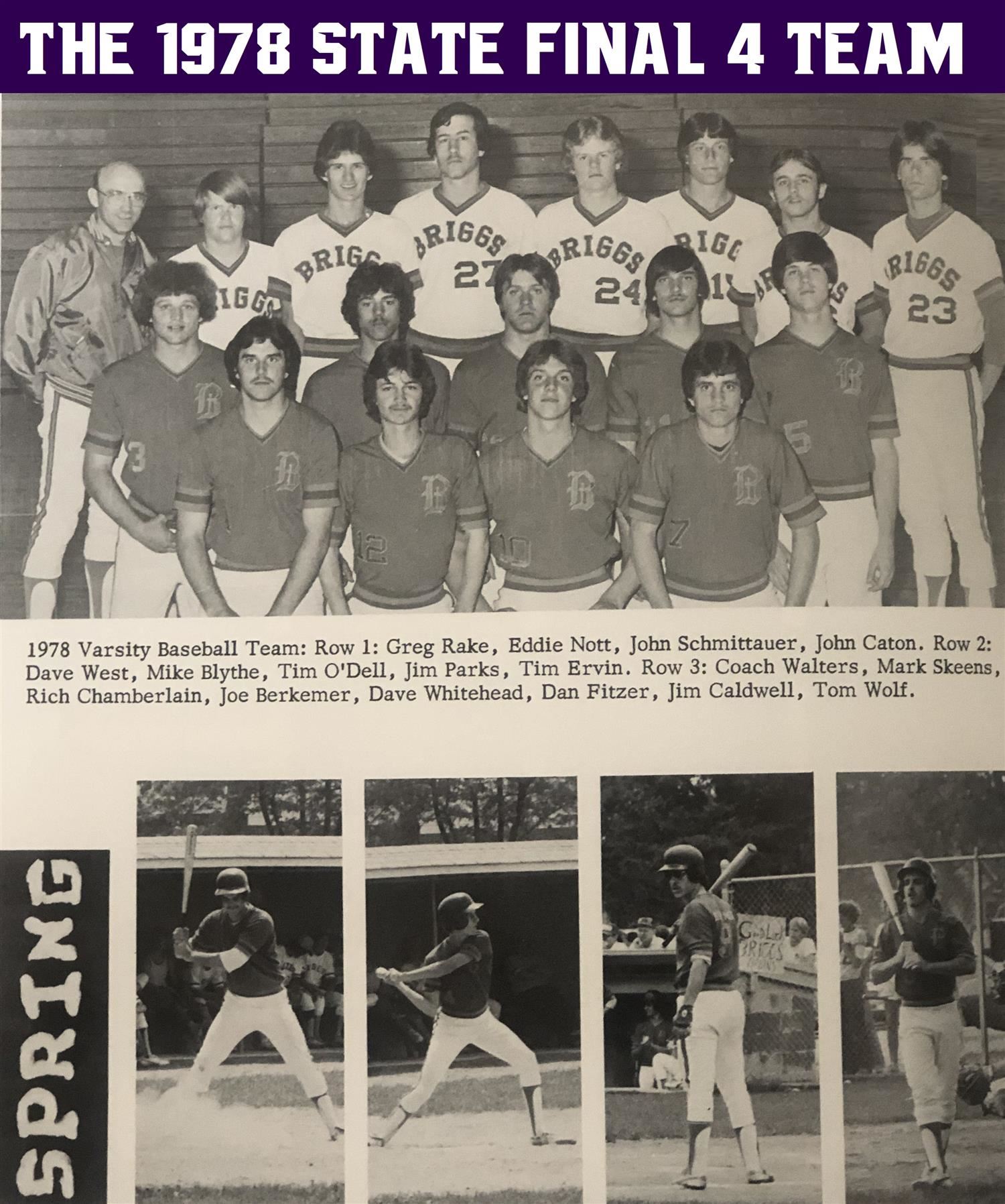 1978 State Final 4 Baseball Team